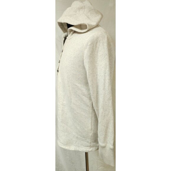 North River Outfitters Womens Grey Medium Fleece Button Sweatshirt Hoodie - Picture 6 of 11